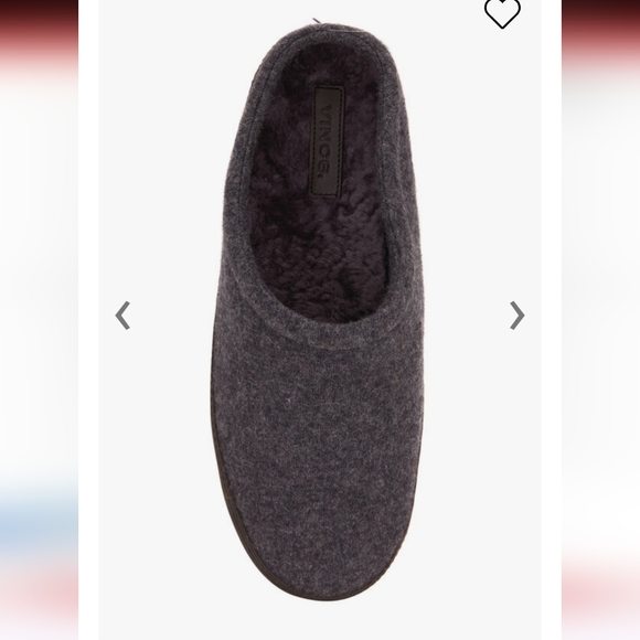 VINCE Wool Slip On Shearling Slipper Size 9 - Picture 3 of 14